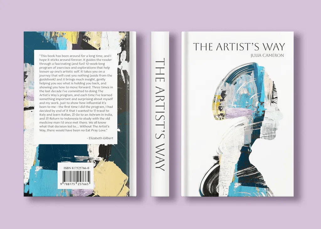 The Artist's Way redesigned book cover mockups