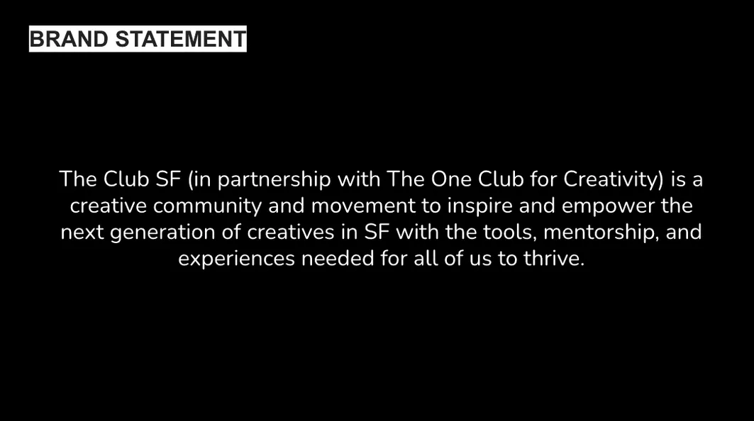 The Club SF brand identity slide 4